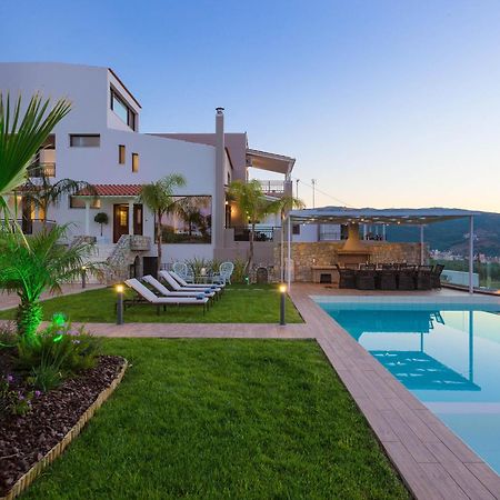 Villa Anemeli - Luxury Pool Villa With Gorgeous Seaview Kissamos Bagian luar foto