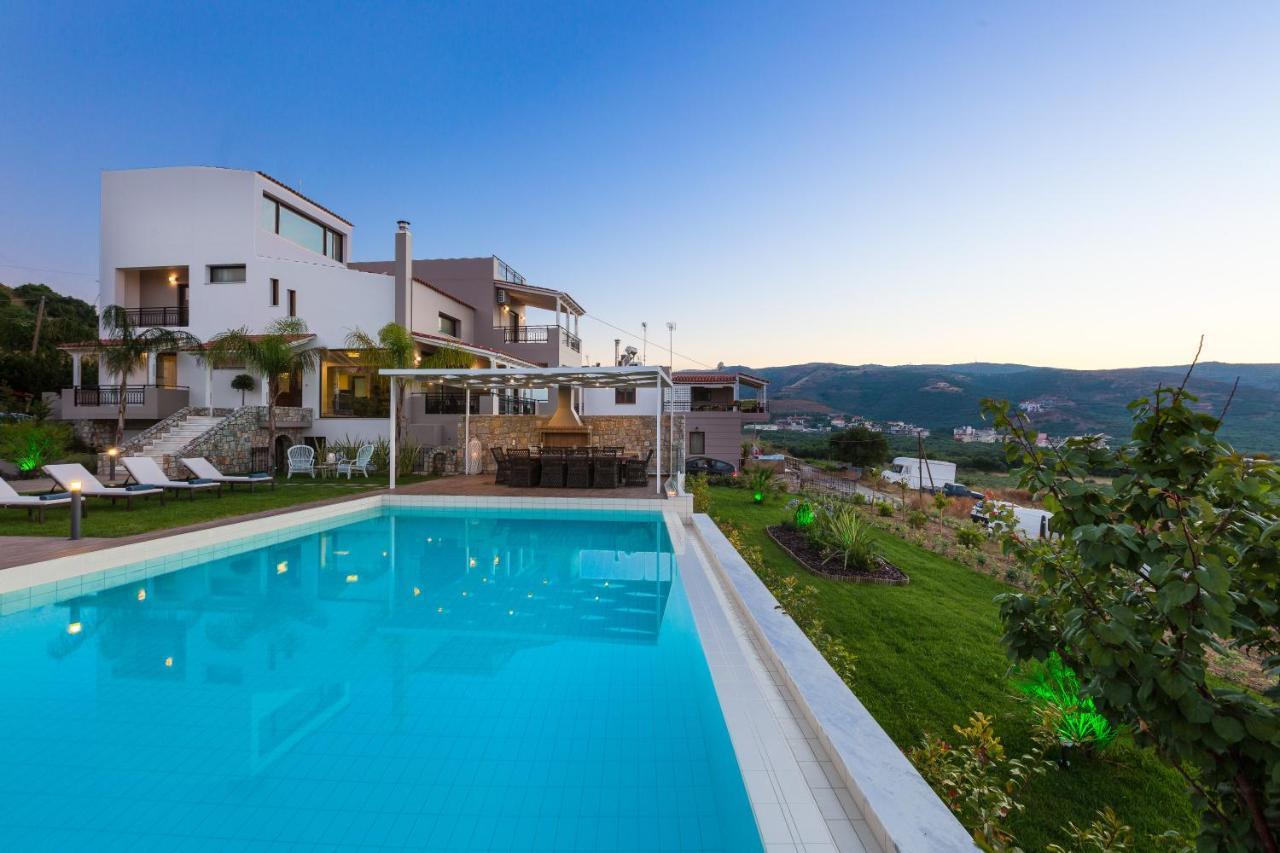 Villa Anemeli - Luxury Pool Villa With Gorgeous Seaview Kissamos Bagian luar foto