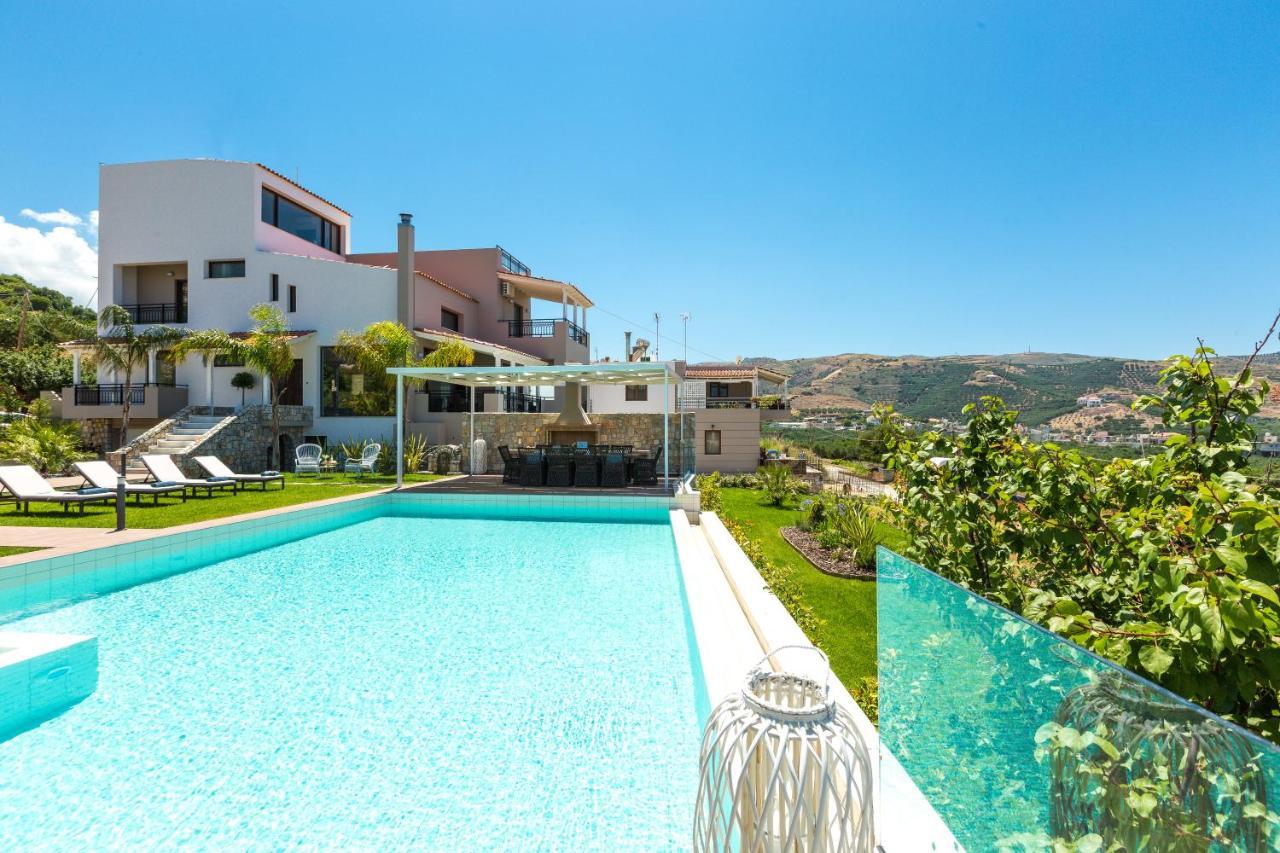 Villa Anemeli - Luxury Pool Villa With Gorgeous Seaview Kissamos Bagian luar foto