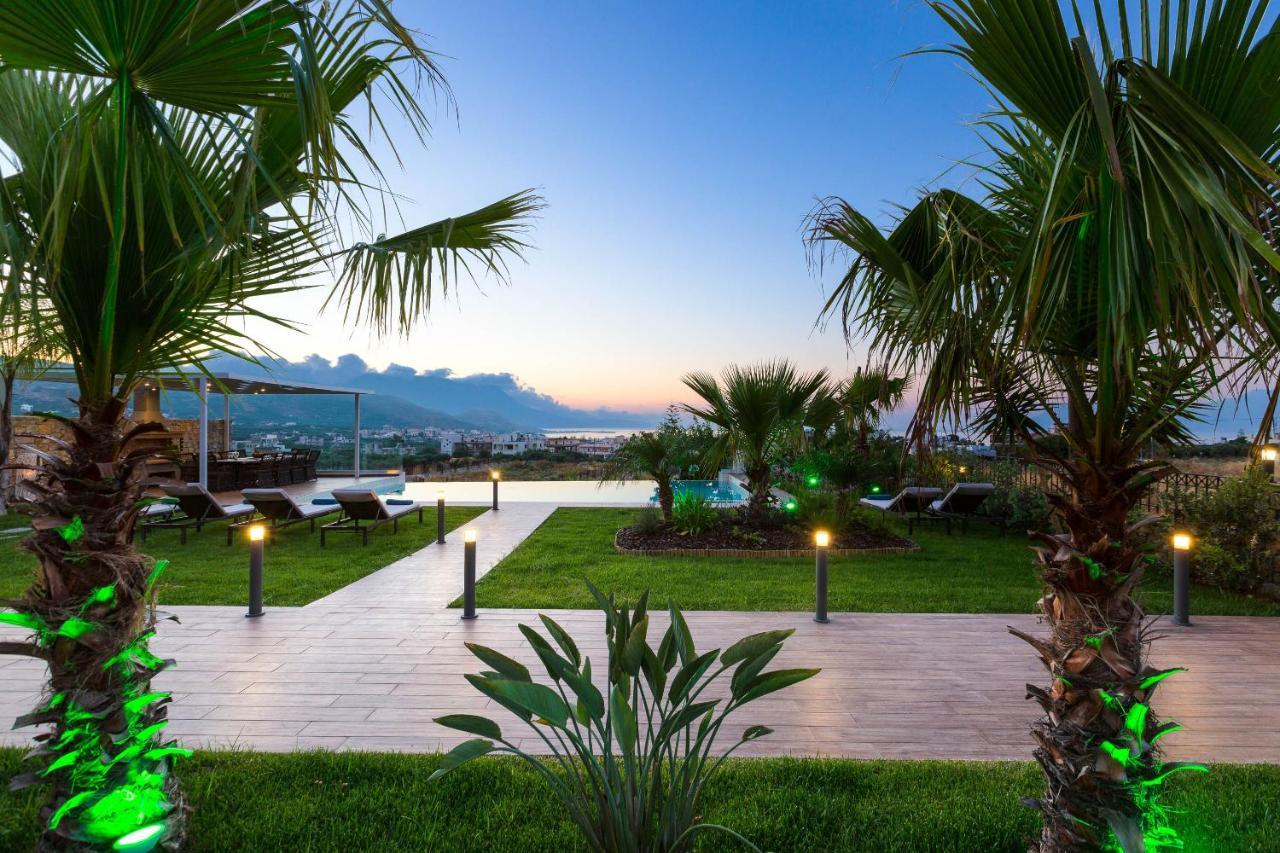 Villa Anemeli - Luxury Pool Villa With Gorgeous Seaview Kissamos Bagian luar foto