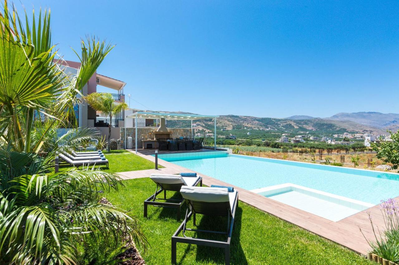Villa Anemeli - Luxury Pool Villa With Gorgeous Seaview Kissamos Bagian luar foto