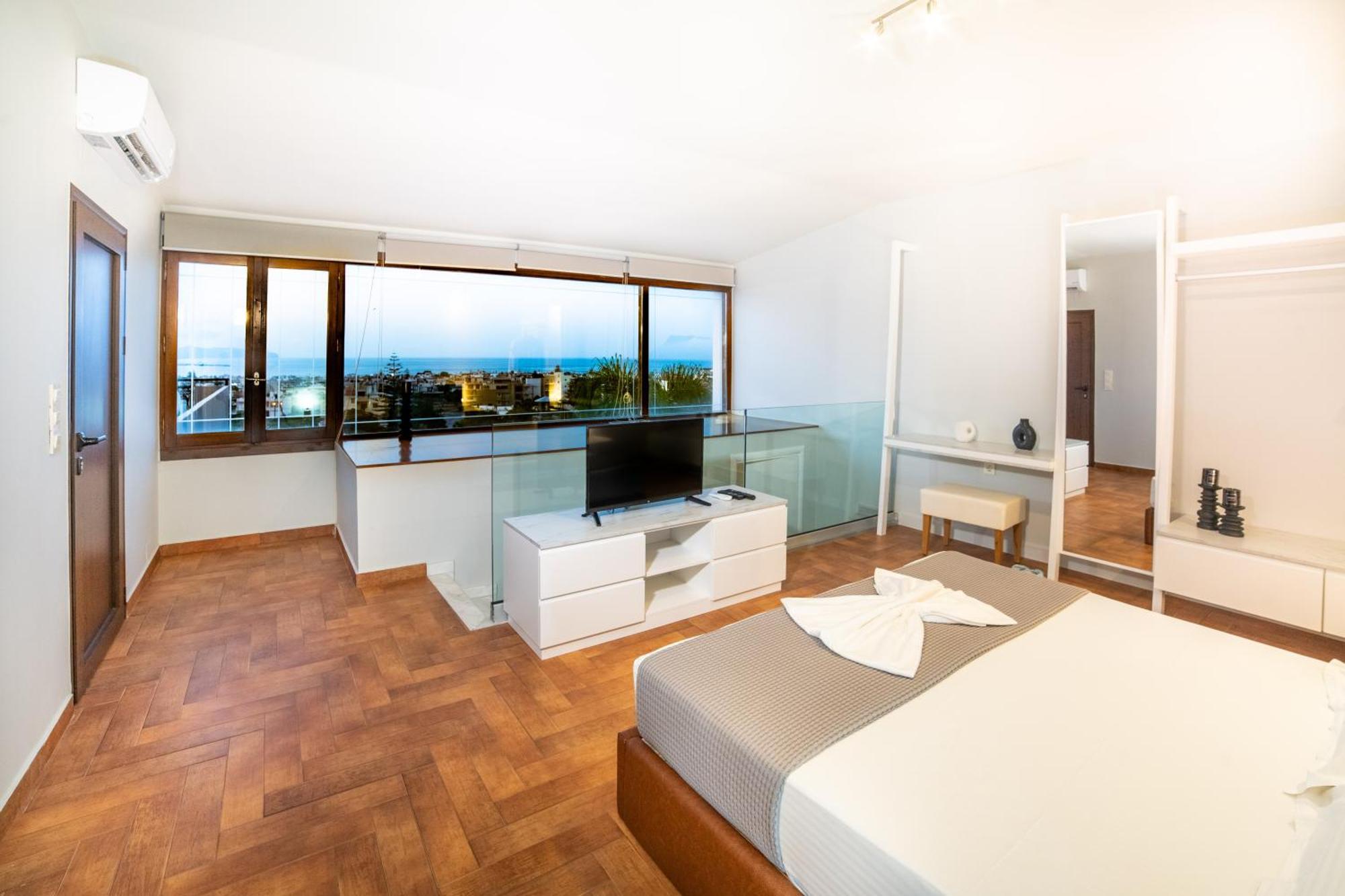 Villa Anemeli - Luxury Pool Villa With Gorgeous Seaview Kissamos Bagian luar foto